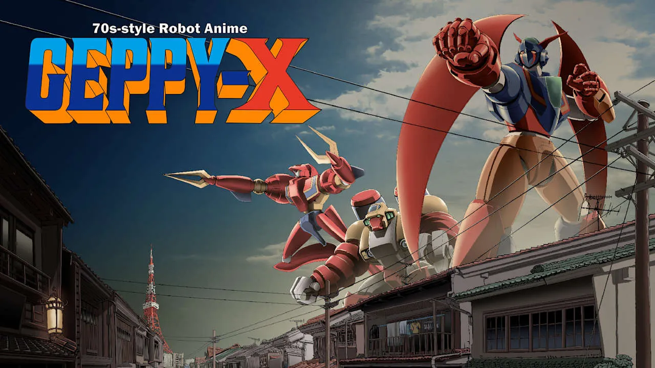 70s-style Robot Anime Geppy-X Logo