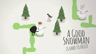 A Good Snowman is Hard to Build Banner
