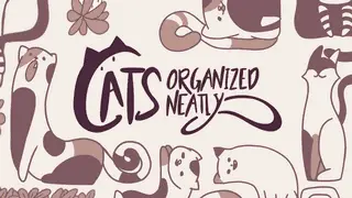Cats Organized Neatly Banner