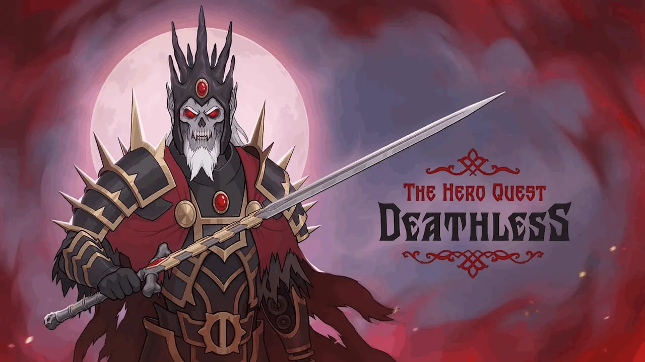 Deathless. The Hero Quest Logo