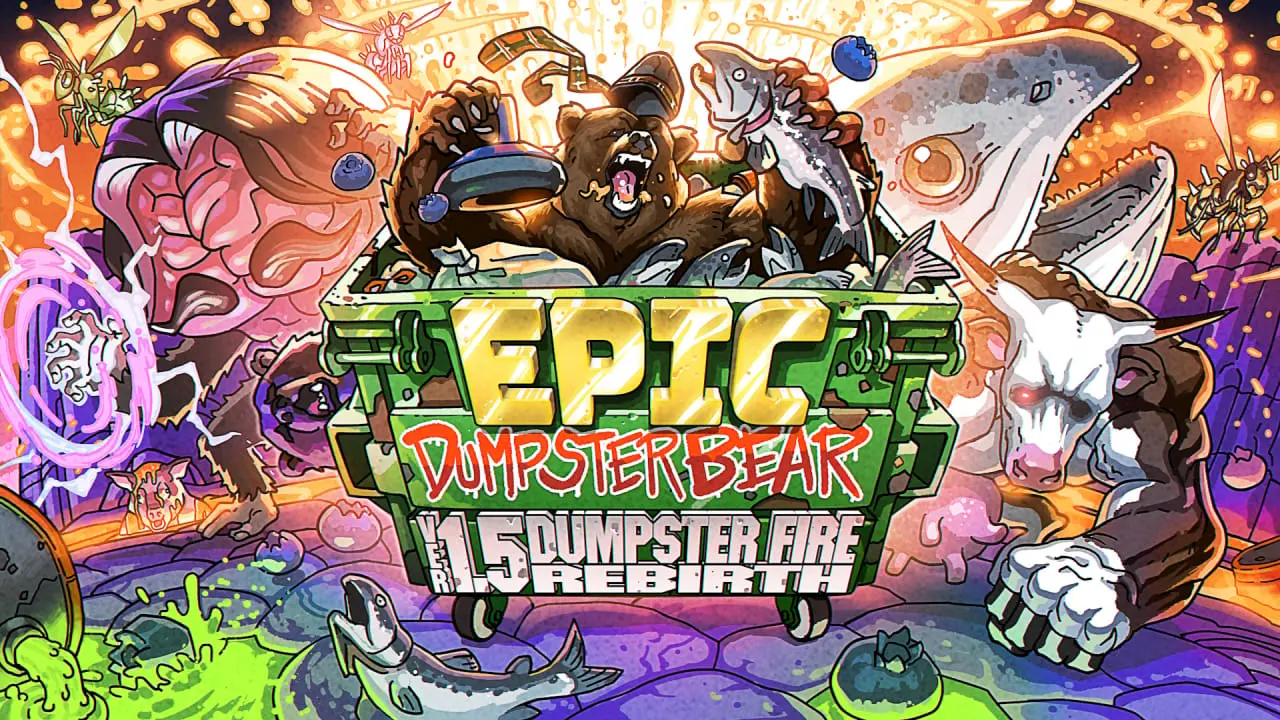 Epic Dumpster Bear 1.5 DX: Dumpster Fire Rebirth Logo