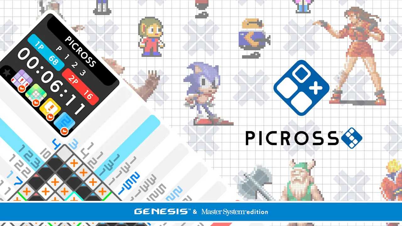 PICROSS S GENESIS & Master System edition Logo