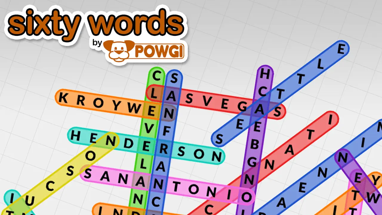 Sixty Words by POWGI Logo