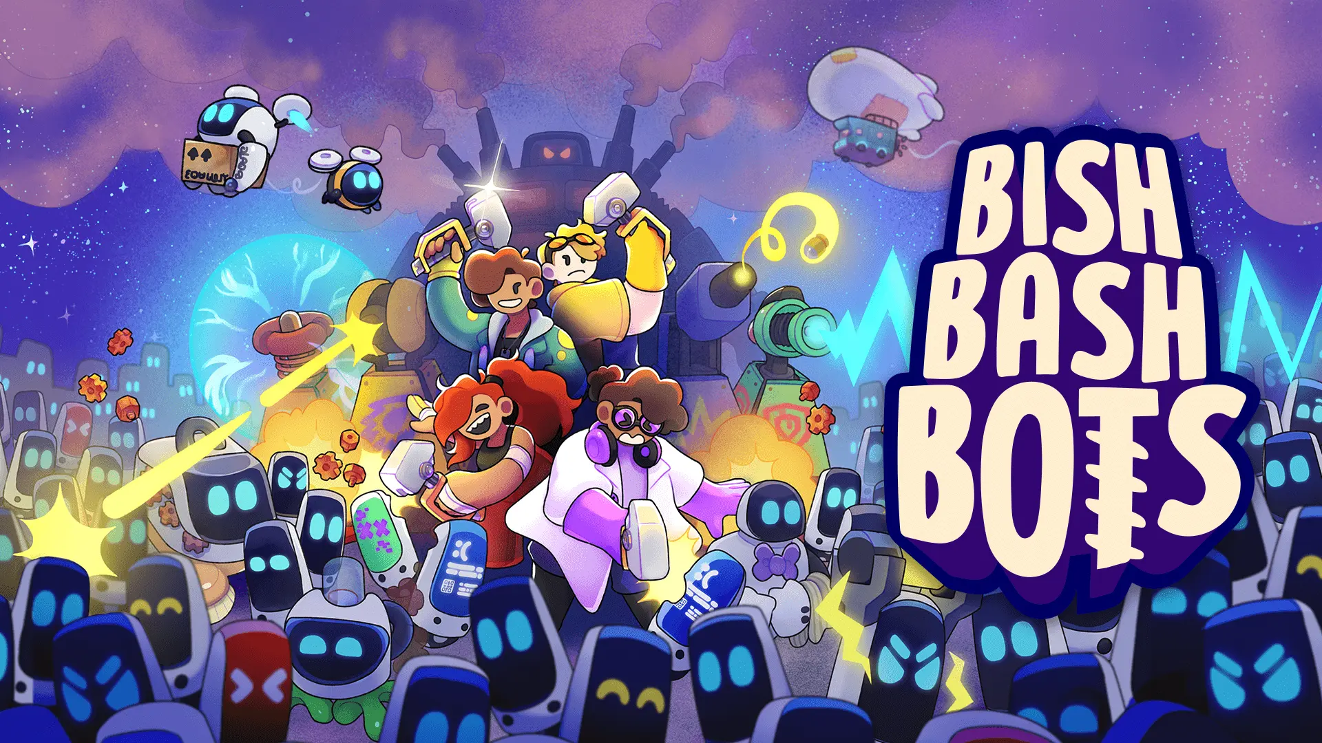 Bish Bash Bots Coming to Switch Later This Year Banner