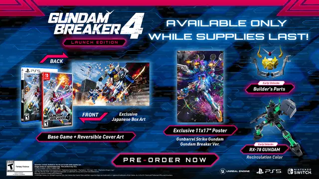 Special Launch Edition Announced for Gundam Breaker 4 Banner