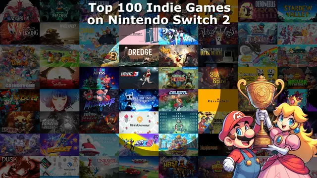 Top 100 / Best Indie Games on Nintendo Switch and Nintendo Switch 2 Banner