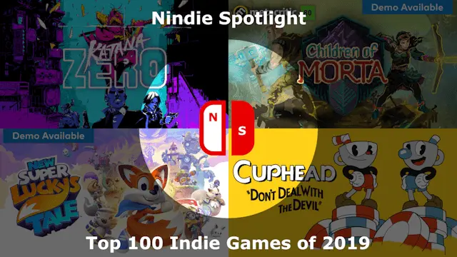 Top 100 / Best Indie Games of the Year on Nintendo Switch [2019 Edition] Banner