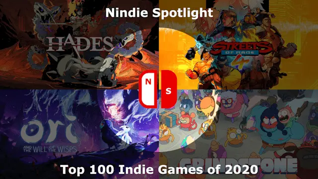 Top 100 / Best Indie Games of the Year on Nintendo Switch [2020 Edition] Banner
