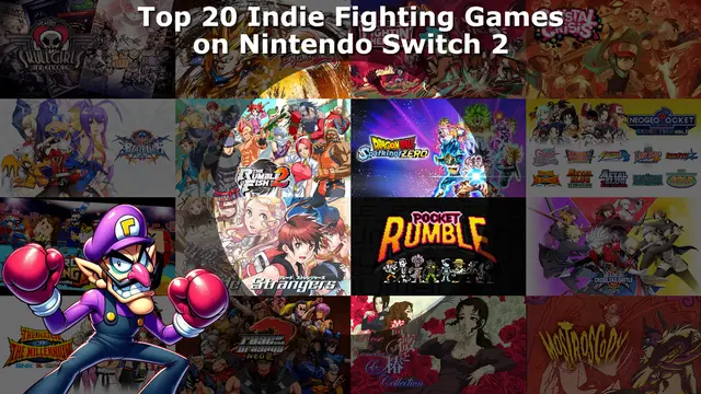 Top 20 / Best Indie Fighting Games on Nintendo Switch and Nintendo Switch 2 Banner