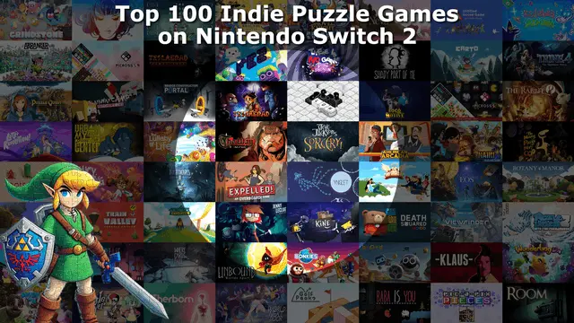 Top 100 / Best Indie Puzzle Games on Nintendo Switch and Nintendo Switch 2 Banner