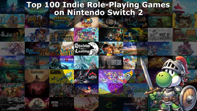 Top 100 / Best Indie RPGs on Nintendo Switch and Nintendo Switch 2 Banner