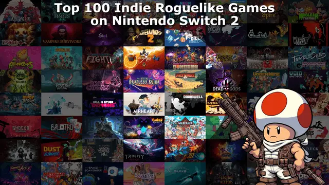 Top 100 / Best Indie Roguelike Games on Nintendo Switch and Nintendo Switch 2 Banner