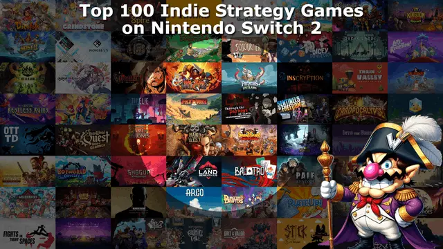 Top 100 / Best Indie Strategy Games on Nintendo Switch and Nintendo Switch 2 Banner