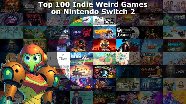 Top 100 / Best Indie Weird Games on Nintendo Switch and Nintendo Switch 2 Banner